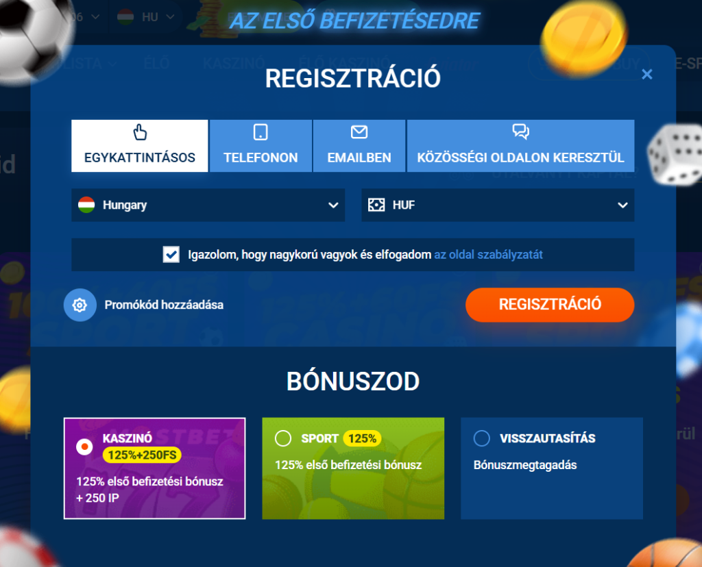 Mostbet elérhető lehetőségek